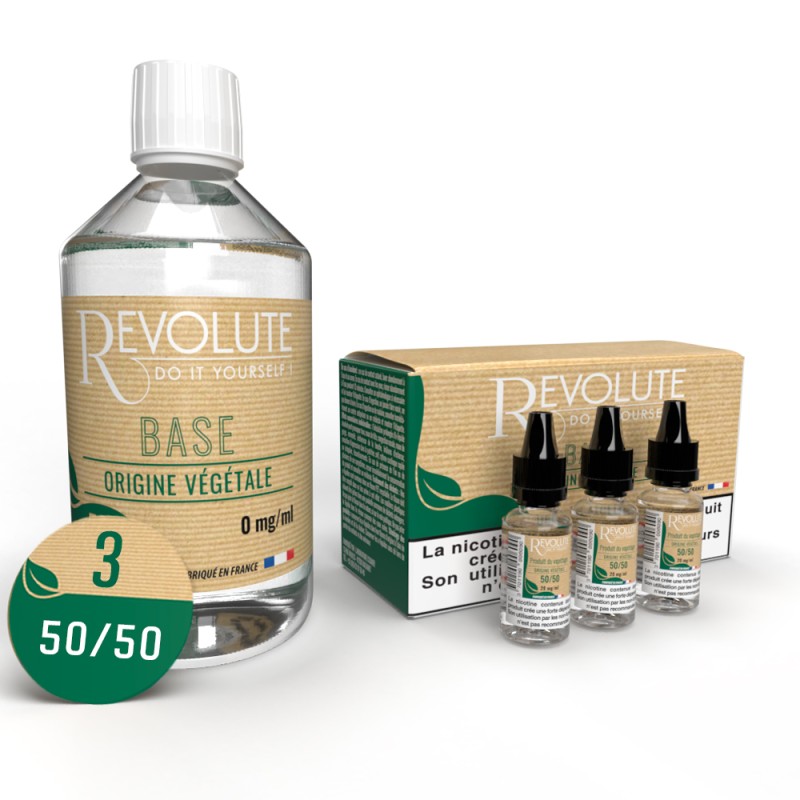 Kit Base Vegetal 200ml 3MG 50/50 - Revolute